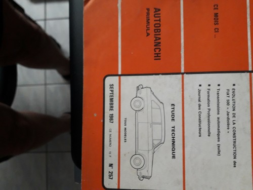 Autobianchi primula revue - autobianchi,