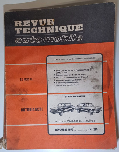 Revue technique automobile - technique,