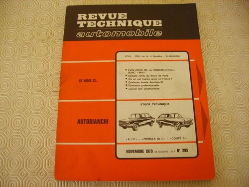Revue technique autobianchi - revue,