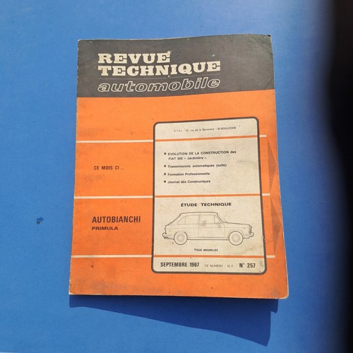 Revue rta 257 autobianchi - revue,